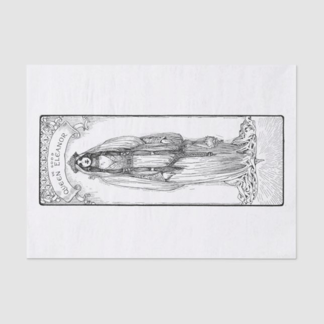 Queen Eleanor Tissue Paper (Front)