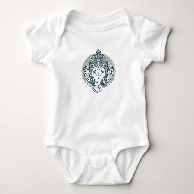 Queen Elephant Baby Bodysuit (Front)