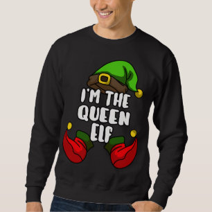 Queen Elf Matching Family Christmas Party Pajama Sweatshirt