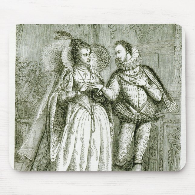 Queen Elizabeth and her Suitors Mouse Pad (Front)