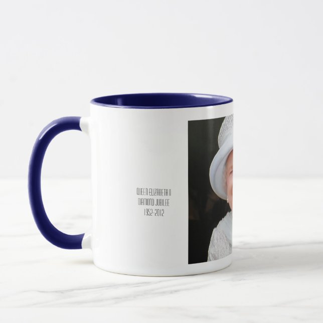 Queen Elizabeth Diamond Jubilee commemorative mug (Left)