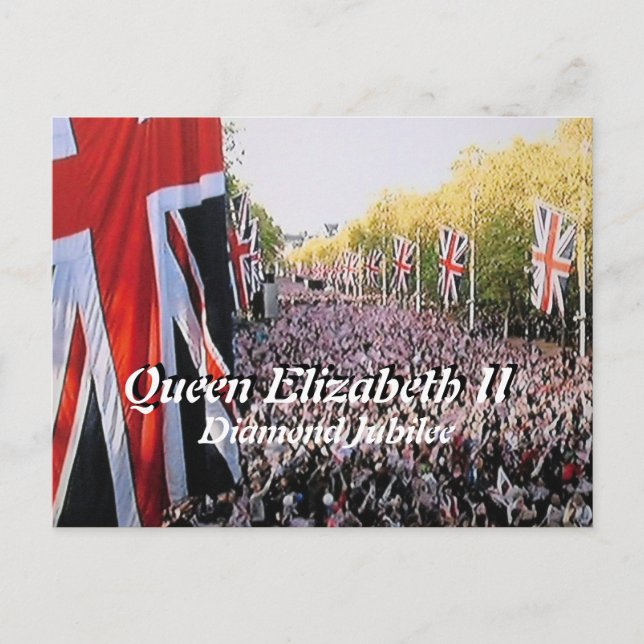 Queen Elizabeth Diamond Jubilee postcard (Front)