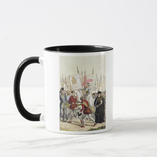 Queen Elizabeth I (1530-1603) Rallying the Troops Mug (Left)