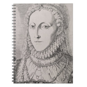 Queen Elizabeth I (1533-1603), c.1572-75 (engravin Notebook