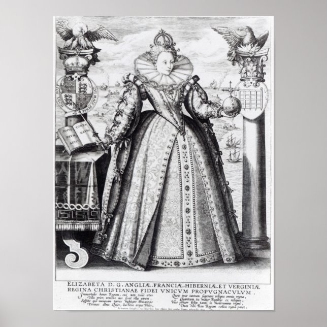 Queen Elizabeth I  1596 Poster (Front)