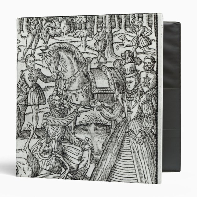 Queen Elizabeth I  at a stag hunt Binder (Front/Inside)