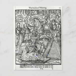 Queen Elizabeth I  at a stag hunt Postcard