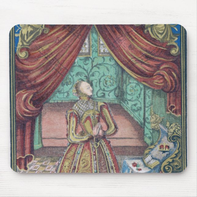 Queen Elizabeth I at Prayer, frontispiece Mouse Pad (Front)