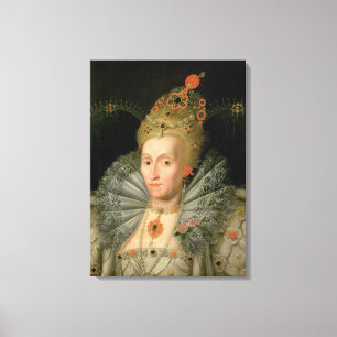 Queen Elizabeth I (bust length portrait) (see also Canvas Print