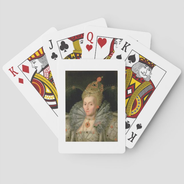 Queen Elizabeth I (bust length portrait) (see also Playing Cards (Back)