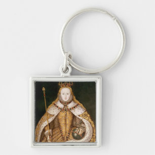 Queen Elizabeth I in Coronation Robes Keychain