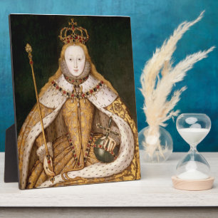 Queen Elizabeth I in Coronation Robes Plaque