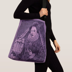 Queen Elizabeth I in lavender Crossbody Bag