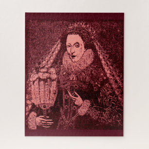 Queen Elizabeth I in pink Jigsaw Puzzle