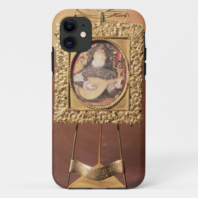 Queen Elizabeth I playing the lute (miniature incl Case-Mate iPhone Case (Back)