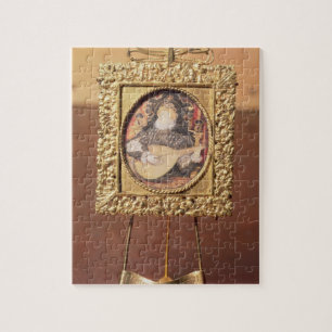 Queen Elizabeth I playing the lute (miniature incl Jigsaw Puzzle