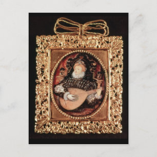 Queen Elizabeth I playing the lute Postcard