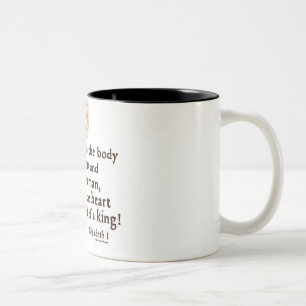 Queen Elizabeth I Tilbury Quote Two-Tone Coffee Mug