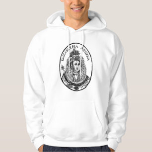 Queen Elizabeth I Woodcut Portrait Hoodie