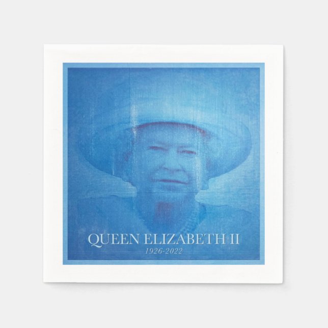 Queen Elizabeth II 1926-2022  Napkin (Front)