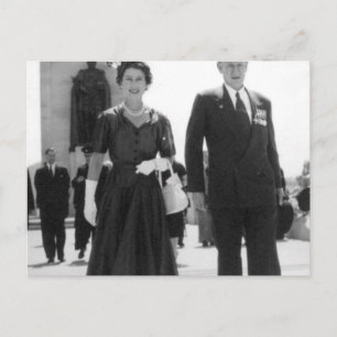 Queen Elizabeth II And Sir Walter Jackson Cooper Postcard