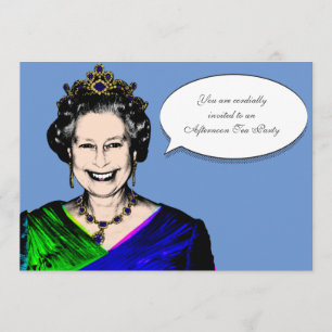Queen Elizabeth II ı Tea Party Invitation