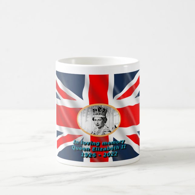 Queen Elizabeth II in loving memory Coffee Mug (Center)