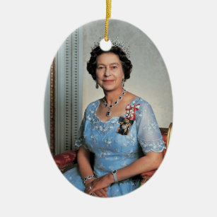 Queen Elizabeth II Queen of the United Kingdom Ceramic Ornament