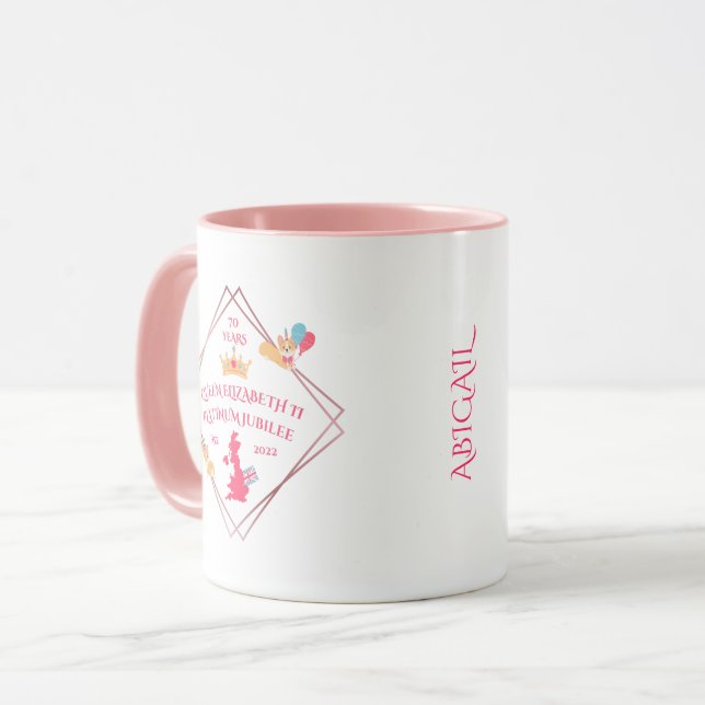Queen Elizabeth II | Queen's Platinum Jubilee 2022 Mug (Front Left)