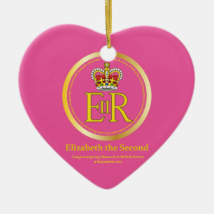 Queen Elizabeth II Reign Ceramic Ornament