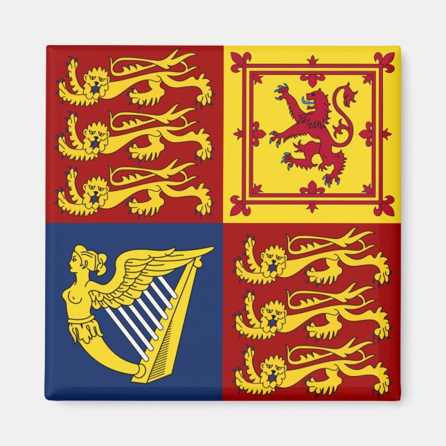 Queen Elizabeth II Royal Standard Magnet (Front)