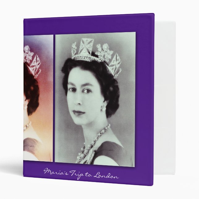 Queen Elizabeth II Trio Binder (Front/Inside)