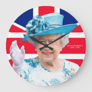 Queen Elizabeth ll Large Clock