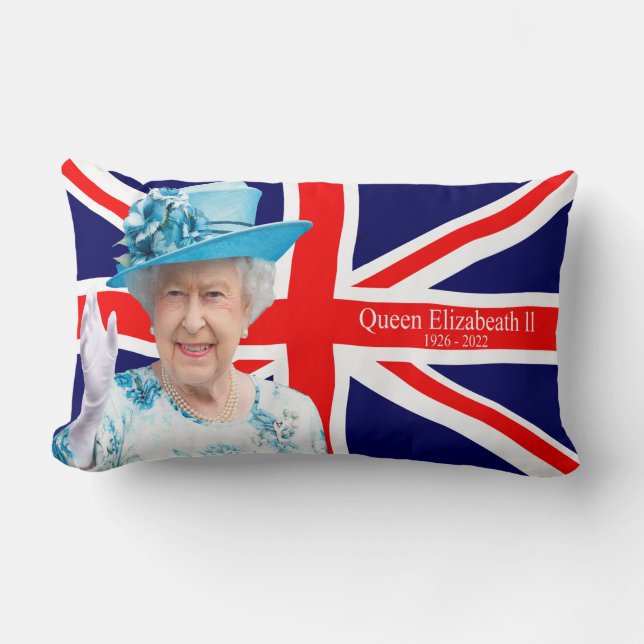 Queen Elizabeth ll Lumbar Pillow (Front)