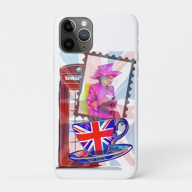 Queen Elizabeth- London Tourist Big Ben Case-Mate iPhone Case (Back)
