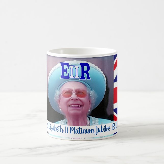 Queen Elizabeth Platinum Jubilee commemorative mug (Center)