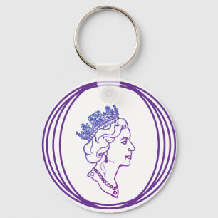 Queen Elizabeth Profile Keychain