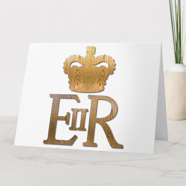 Queen Elizabeth Royal Crown Card (Front)