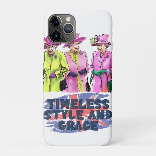 Queen Elizabeth- Timeless Style and Grace Case-Mate iPhone Case (Back)