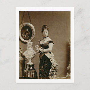Queen Emma (1836-85) (sepia photograph) Postcard