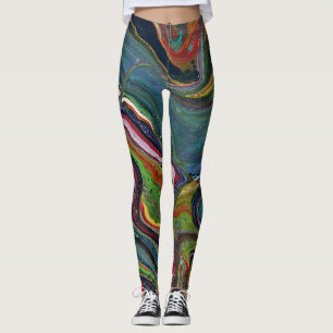 Queen For A Day 2 Crazy Colourful Abstract Legging