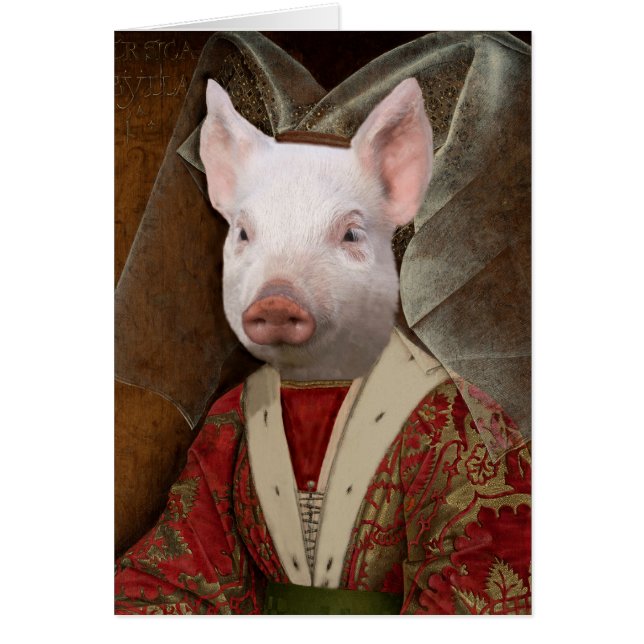 Queen For A Day - Piglet as Queen Isabella (Front)