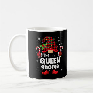 Queen Gnome Buffalo Plaid Christmas Tree Family Xm Coffee Mug