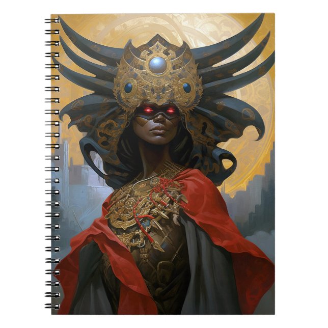 Queen Goddess Fantasy Art Notebook (Front)