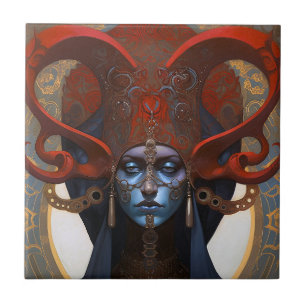Queen Goddess Fantasy Art Tile