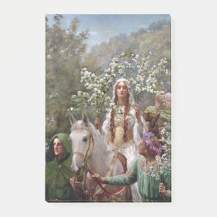 Queen Guinevere's Maying (by John Collier) Post-it Notes