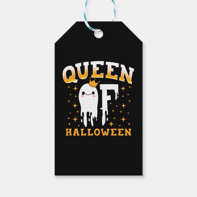 Queen Halloween Gift Tags (Front)