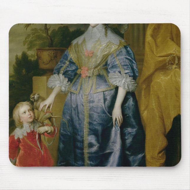 Queen Henrietta Maria and her dwarf Mouse Pad (Front)