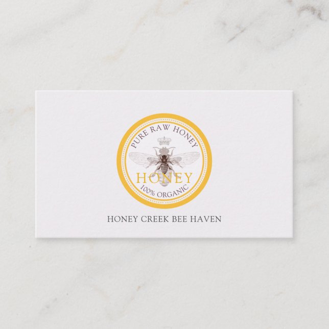 Queen Honey Bee Carte de visite (Devant)