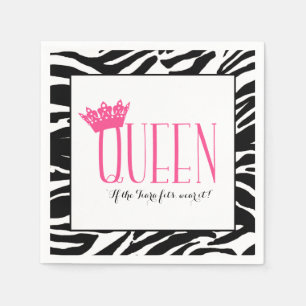 QUEEN - "If the Tiara Fits...Wear It!" Napkin